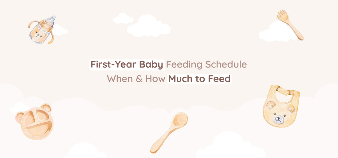 baby feeding schedule with full chart from 0 to 1 year old 