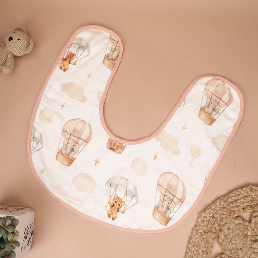 Double Shoulder Burp Cloth - Hot Air Balloon