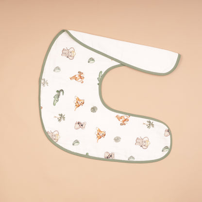Double Shoulder Burp Cloth - Animal Kingdom
