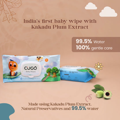 99.5% Water Wipes with Australian Kakadu Plum