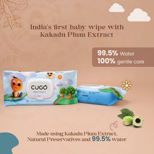 99.5% Water Wipes with Australian Kakadu Plum