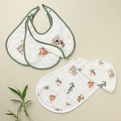 Cugo Essentials Duo: Burp Cloth & Bibs Set