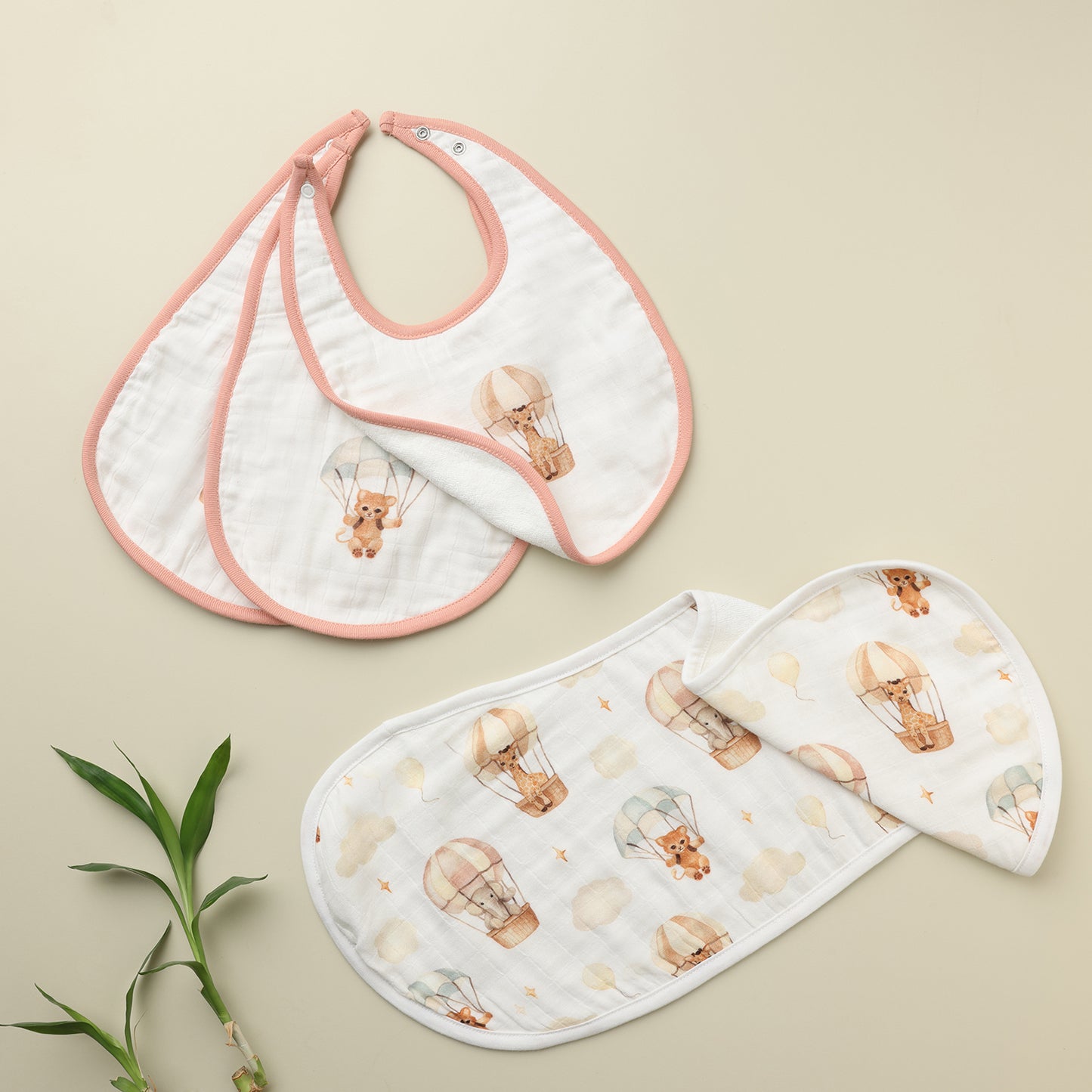 Cugo Essentials Duo: Burp Cloth & Bibs Set