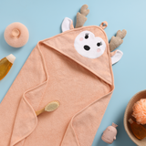 Bamboo Cotton Hooded Towel - Deer