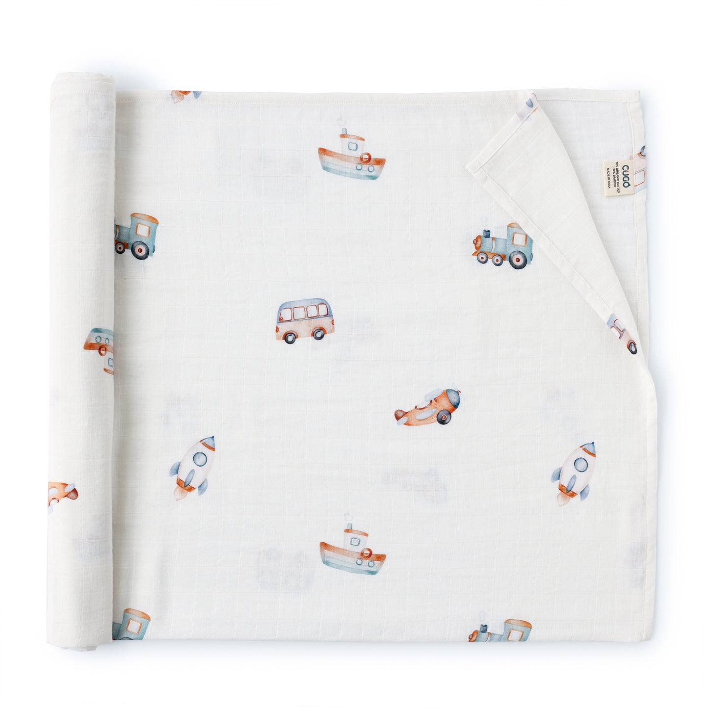Bamboo Cotton Muslin Swaddle - Little Voyagers