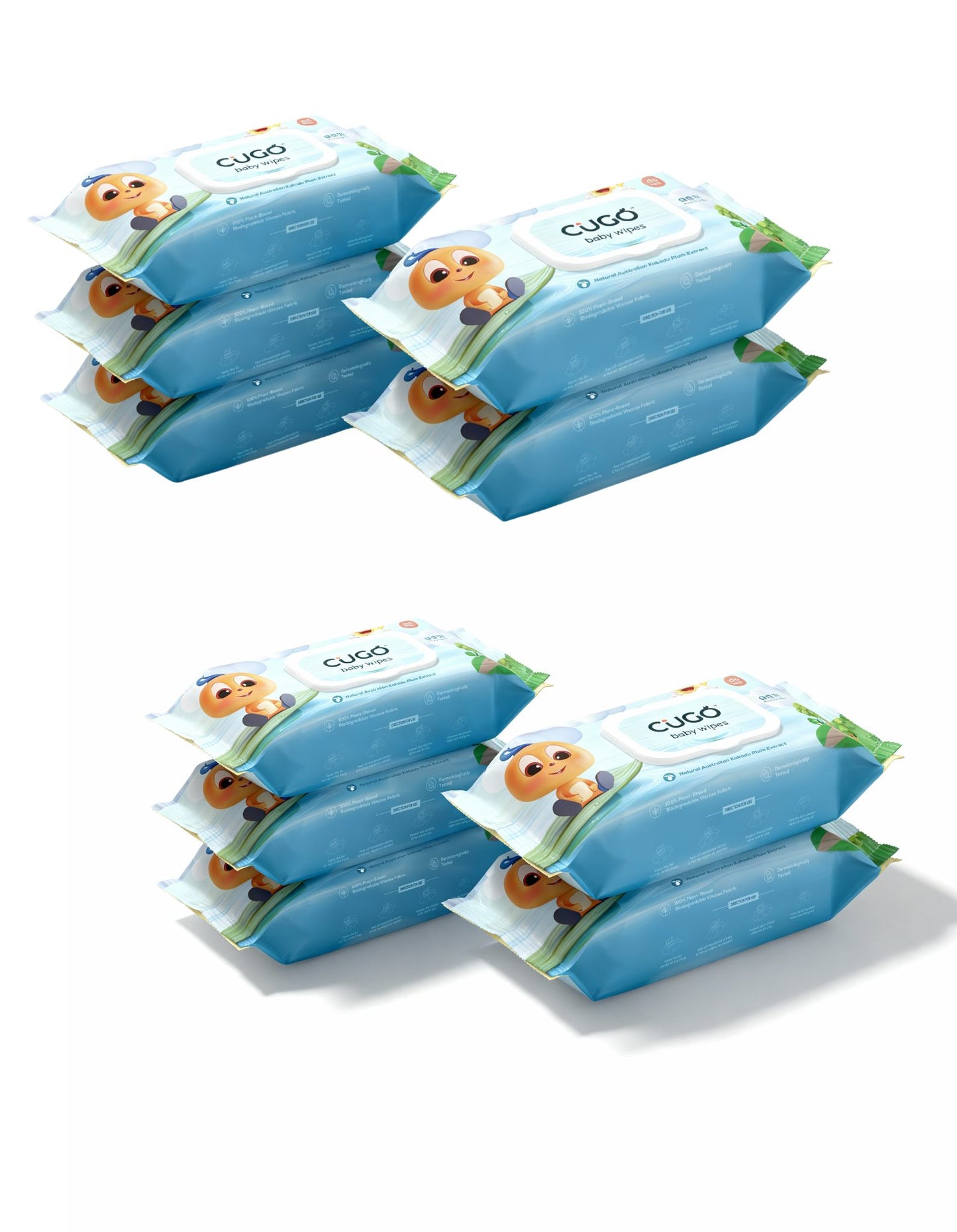 99.5% Water Wipes with Australian Kakadu Plum Extract