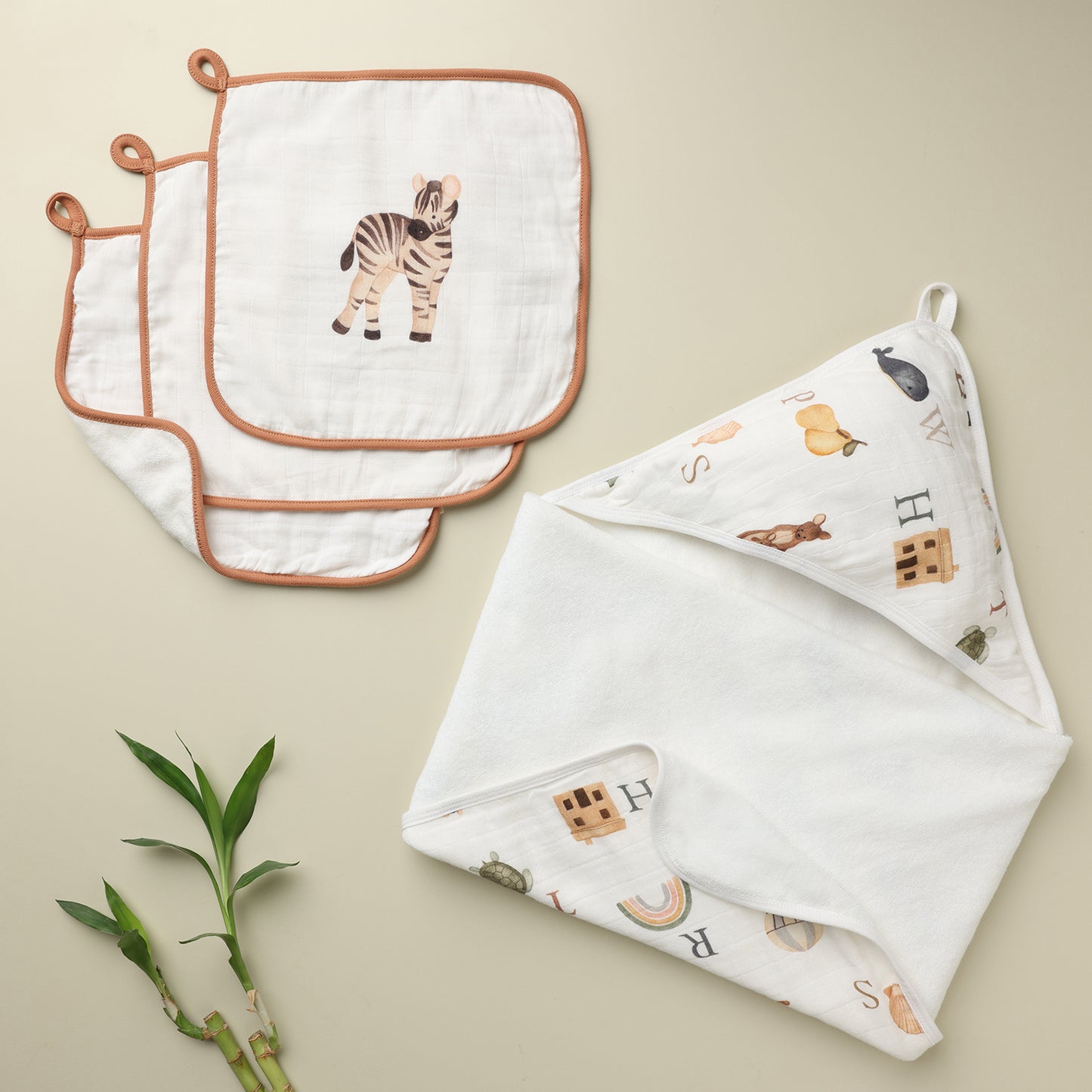 Cugo Ultimate Duo: Wash Cloth & Hooded Towel Set