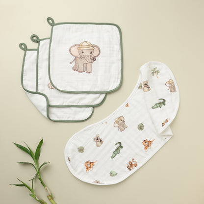 Cugo Essentials Duo: Wash & Burp Cloth Set