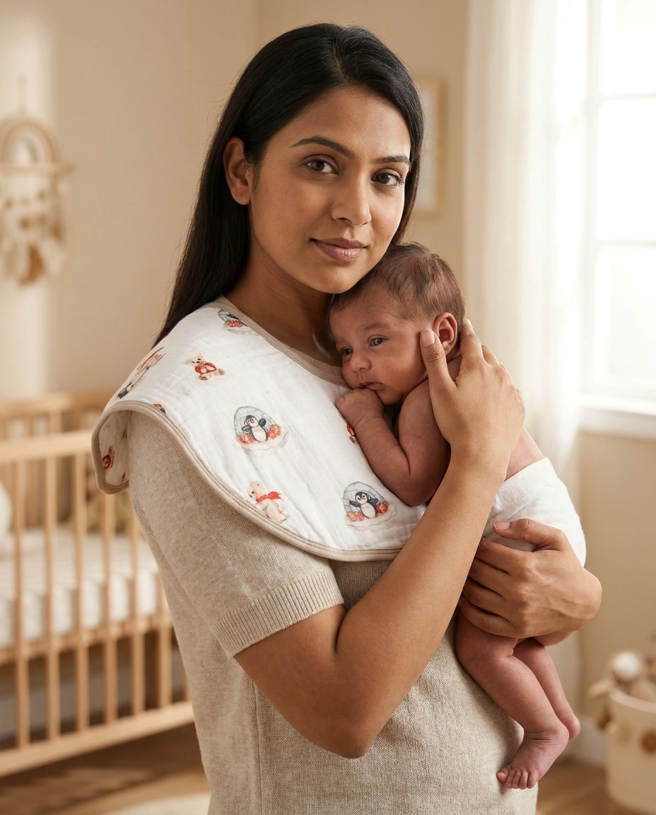 Double Shoulder Burp Cloth - Arctic Dreams