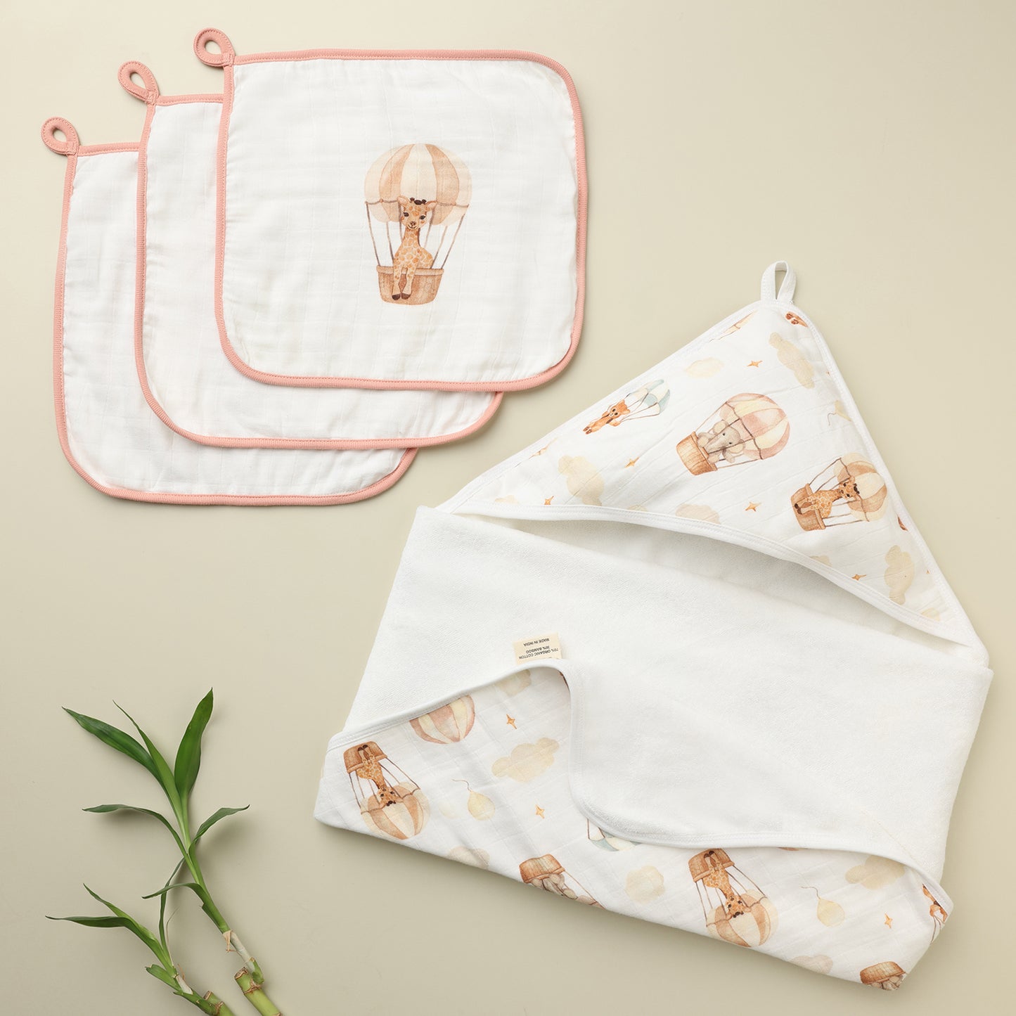 Cugo Ultimate Duo: Wash Cloth & Hooded Towel Set