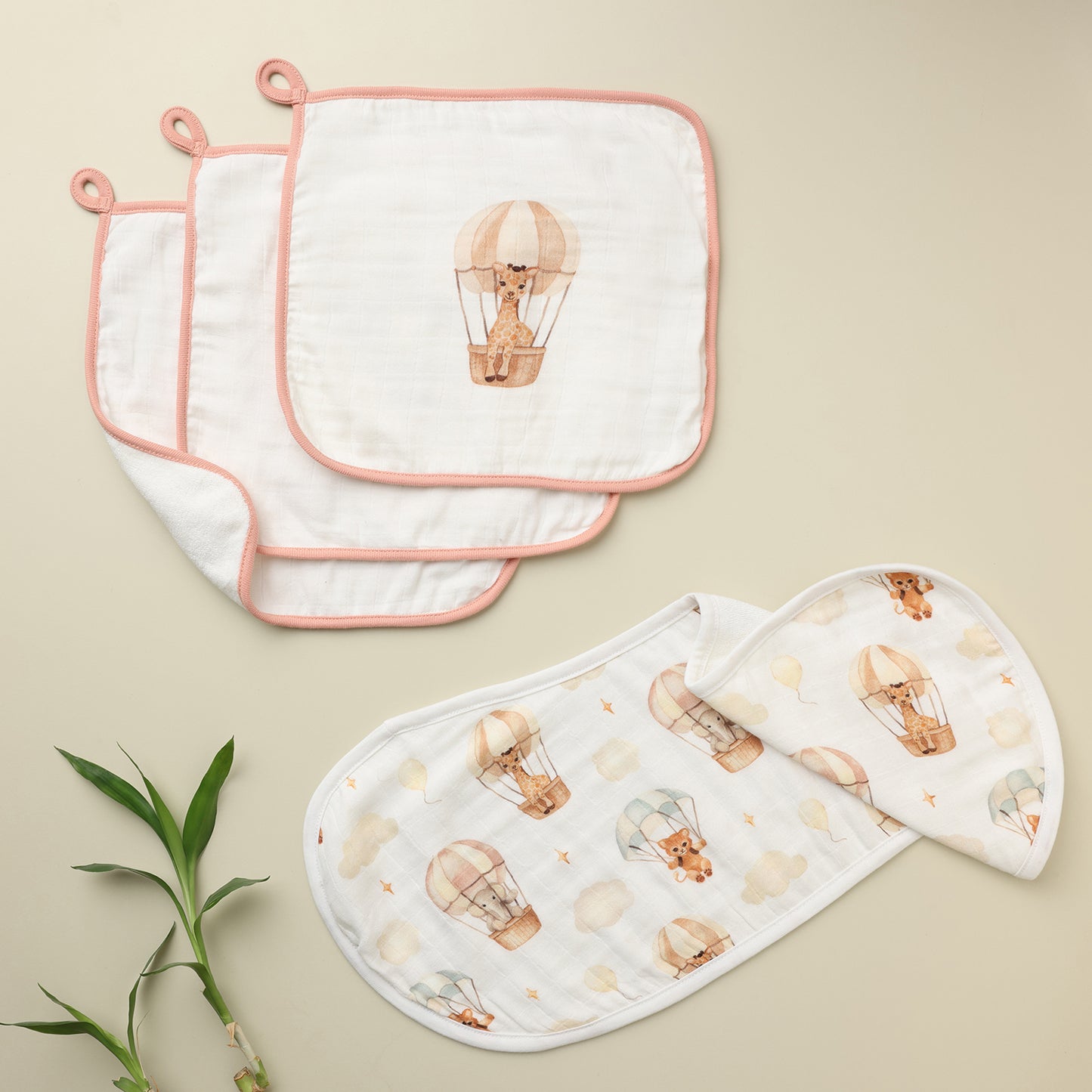 Cugo Essentials Duo: Wash & Burp Cloth Set